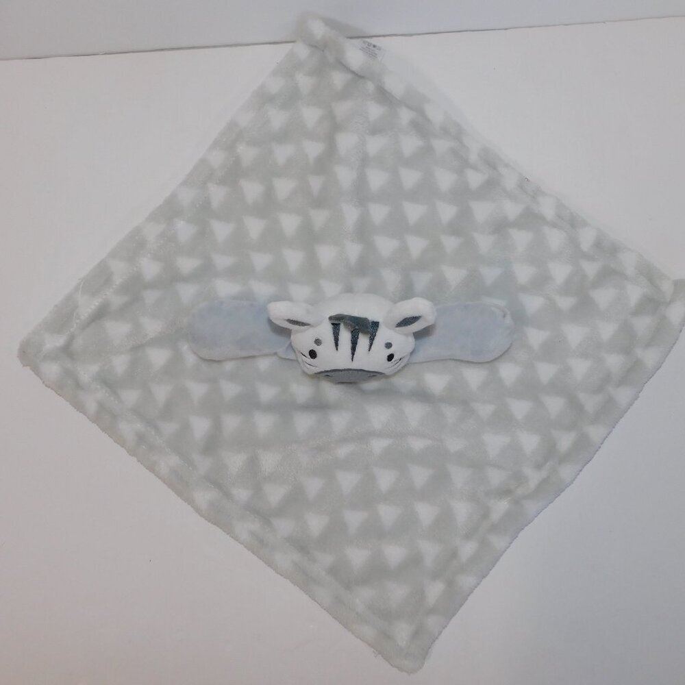 Activities by Baby mode Plush Gray White Zebra Security blanket baby Lovey - Picture 3 of 6